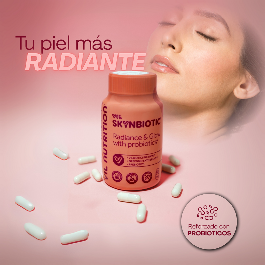 Vil SkynBiotic™ – El probiótico que ilumina tu piel desde adentro y reestablece el brillo de tu rostro