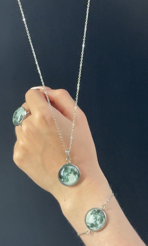 Luna Eterna – Conjunto de Joyería Cielo Nocturno