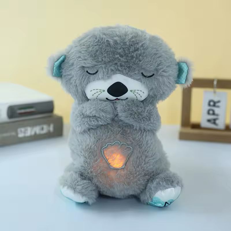 NUTRIA PELUCHE QUE RESPIRA - GRIS