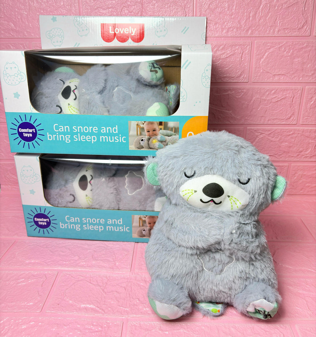 NUTRIA PELUCHE QUE RESPIRA - GRIS